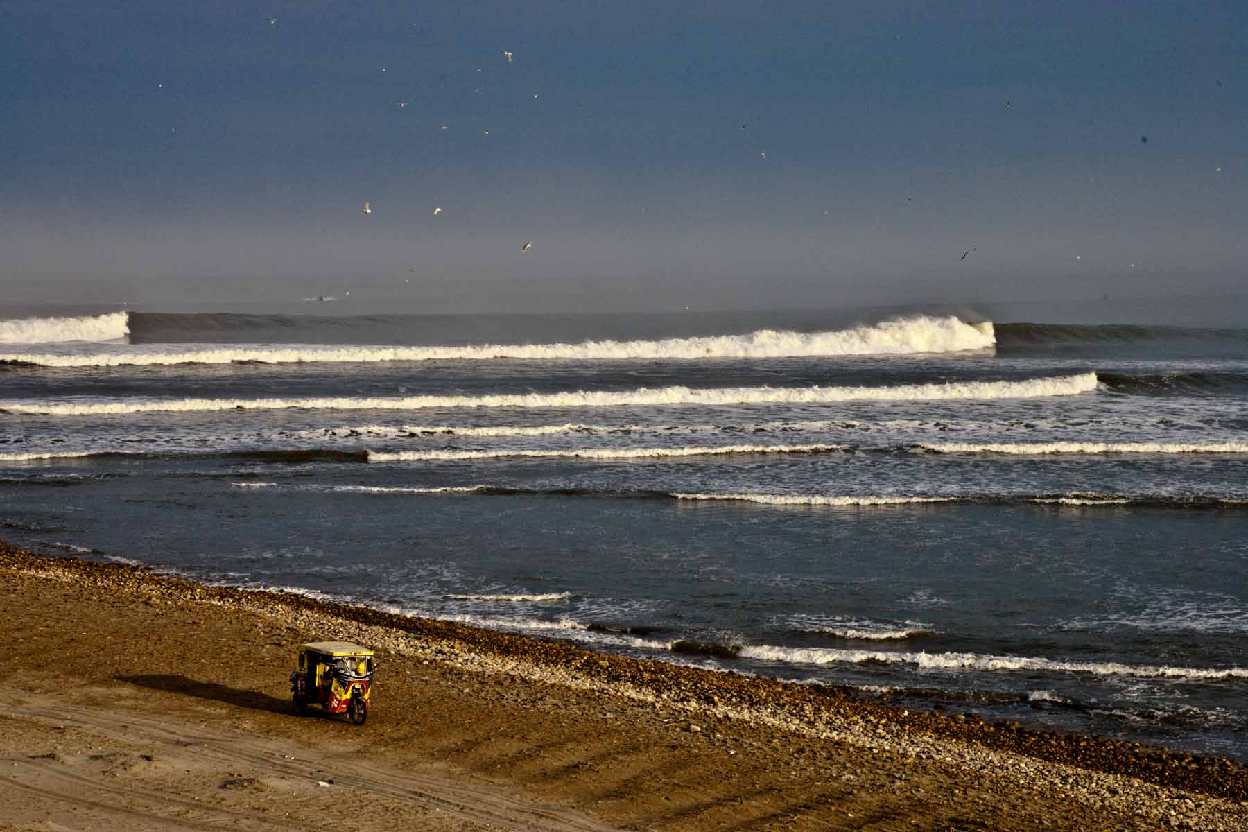 Corriendo olas por más de 1 KM