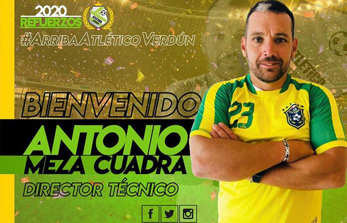Copa Perú 2020: Atlético Verdún anuncia a Antonio Meza Cuadra como entrenador y a ocho refuerzos