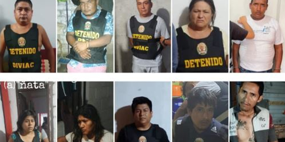 Policía desarticula la organización criminal los Dragones Rojos de Pacasmayo