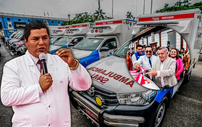 Exdirector de la Red de Salud Pacasmayo cuestiona distribución de las 38 ambulancias adquiridas por el GRLL