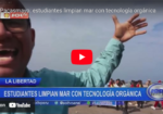 Pacasmayo: estudiantes limpian mar con tecnología orgánica